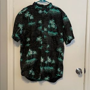 Carbon Printed Button Up Shirt